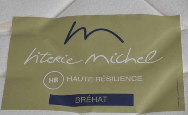 etiquette matelas mousse brehat literie michel